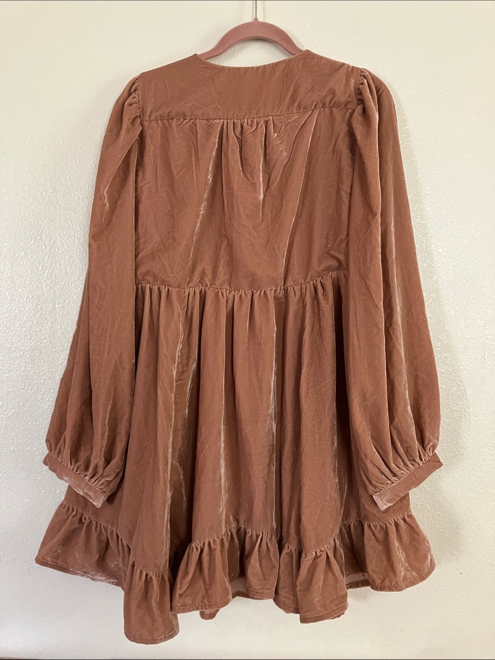 Free People Estella Velvet Mini Dress, L - Picture 11 of 11
